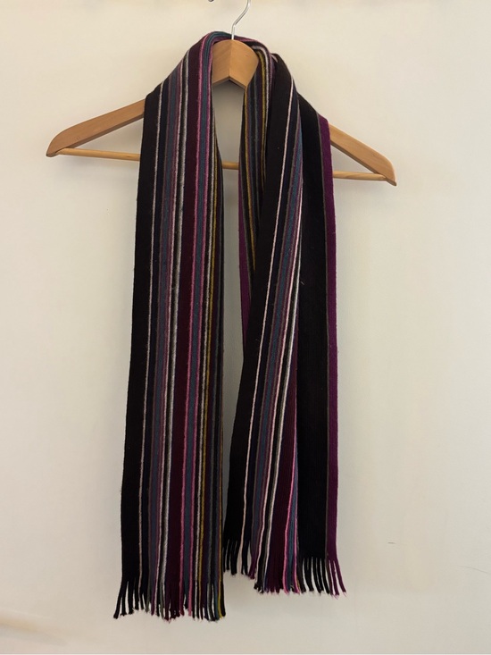 Linea Accessories - Linea Pure New Wool Striped Scarf Made in Germany